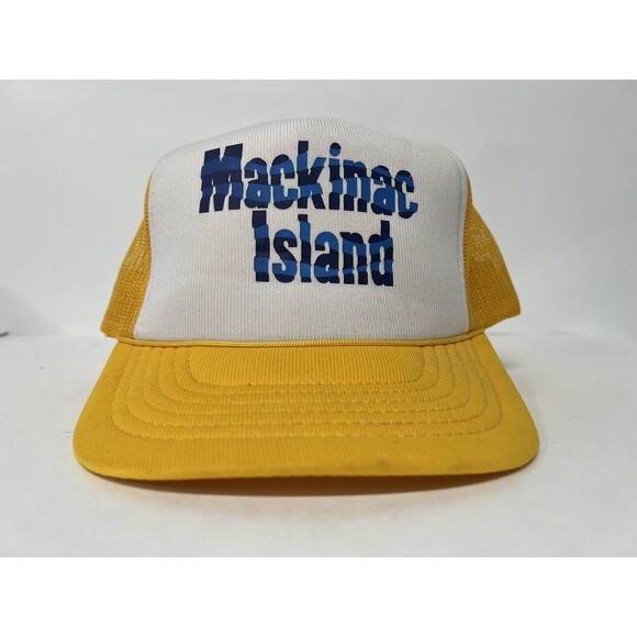 Jhats Other - Vintage SnapBack Yellow Mackinac Island Hat Cap J Hats